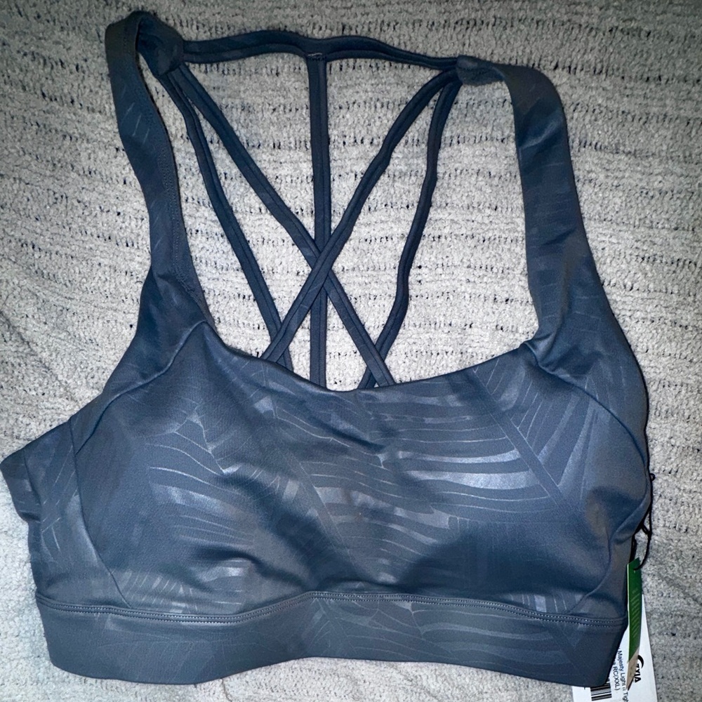 ZIYA NWT Light & Tight Sports Bra XXL “Gray Majesty”
